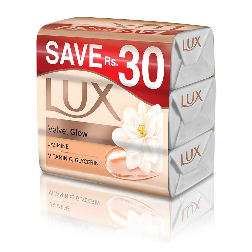 Lux Velvet Glow Jasmine White Soap Trio Pack